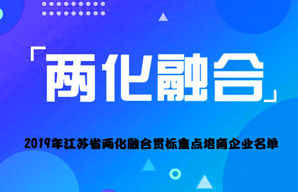2019年江苏省两化融合贯标重点培育企业名单